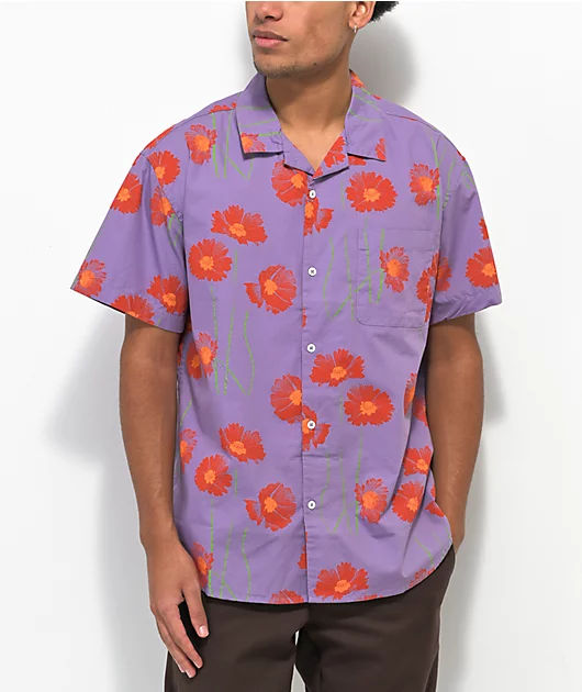 Obey Easy Relaxed Short Sleeve Button Up Shirt