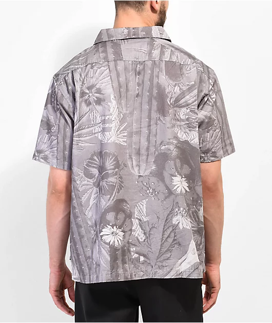 Primitive Highness Camo Woven Natural Button Up T-Shirt