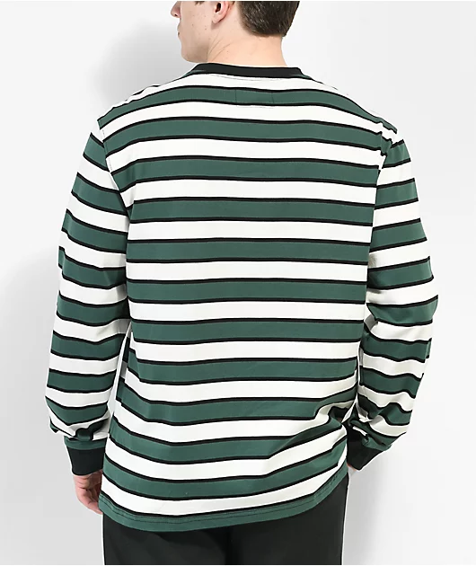 18974-welcome-cooper-spruce-green-white-stripe-long-sleeve-t-shirt-3.webp Welcome Cooper Spruce Green & White Stripe Long Sleeve T-Shirt
