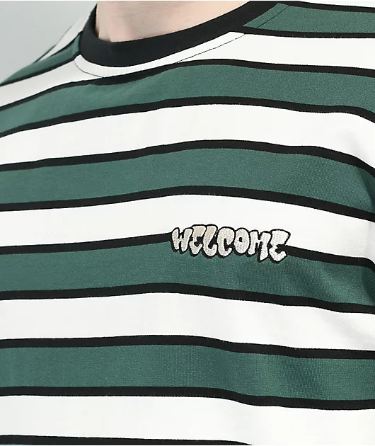 18974-welcome-cooper-spruce-green-white-stripe-long-sleeve-t-shirt-4.webp Welcome Cooper Spruce Green & White Stripe Long Sleeve T-Shirt
