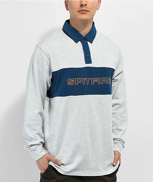 Spitfire Geary Grey Rugby Shirt