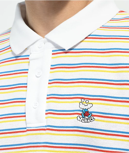 19019-worble-cloud-thing-white-stripe-polo-shirt-2.webp WORBLE Cloud Thing White Stripe Polo Shirt