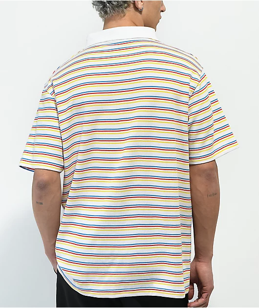 19019-worble-cloud-thing-white-stripe-polo-shirt-3.webp WORBLE Cloud Thing White Stripe Polo Shirt