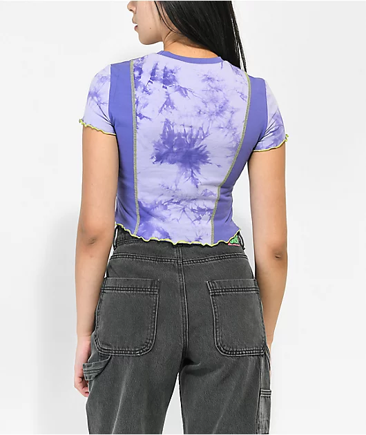 A.LAB Nikole Purple Crop T-Shirt