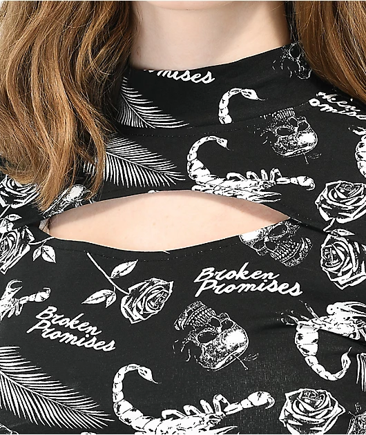 19100-broken-promises-tropic-disaster-black-mock-neck-crop-t-shirt-2.webp Broken Promises Tropic Disaster Black Mock Neck Crop T-Shirt