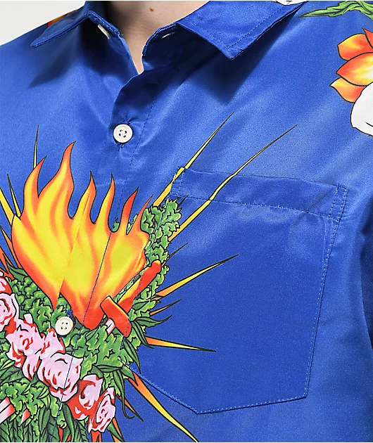 19162-tealer-romeo-blue-short-sleeve-button-up-shirt-3.webp Tealer Romeo Blue Short Sleeve Button Up Shirt