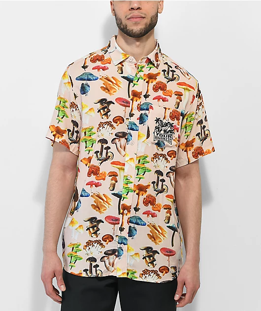 Your Highness Spores Natural Button Up Shirt