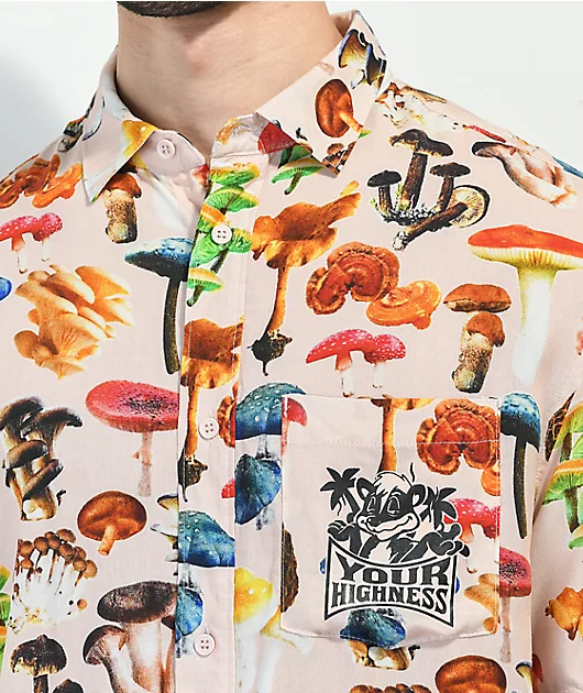 Your Highness Spores Natural Button Up Shirt
