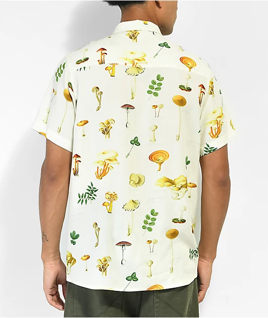 Dravus Neat Nature Sand Short Sleeve Button Up Shirt