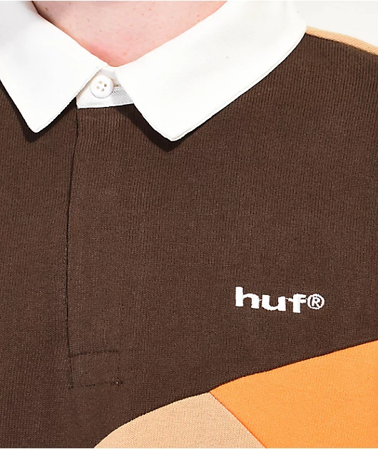 19651-huf-mixed-up-khaki-brown-long-sleeve-polo-shirt-3.webp HUF Mixed Up Khaki & Brown Long Sleeve Polo Shirt