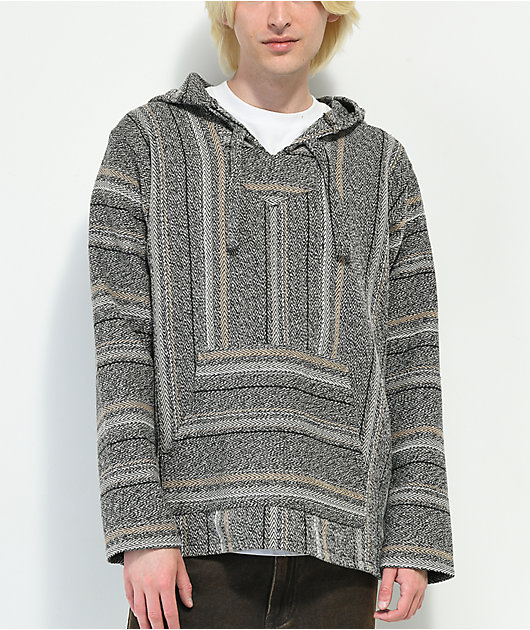 Senor Lopez Las Olas Grey & Tan Baja Hoodie