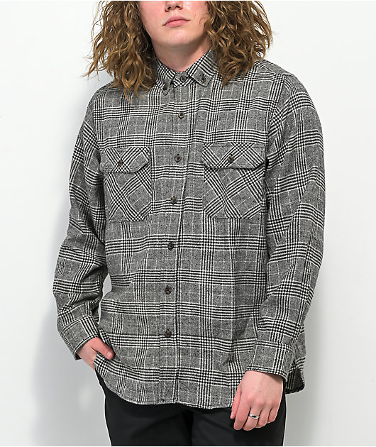 Montage Black & White Plaid Flannel Shirt