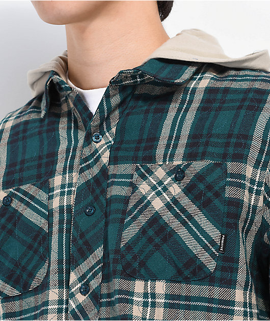 20082-primitive-layne-green-hooded-flannel-shirt-3.jpg Primitive Layne Green Hooded Flannel Shirt