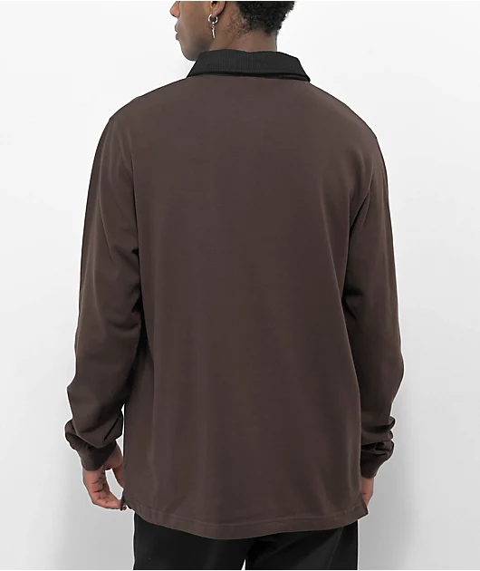 Monet Skateboards Don't Hate Java Long Sleeve Polo Shirt