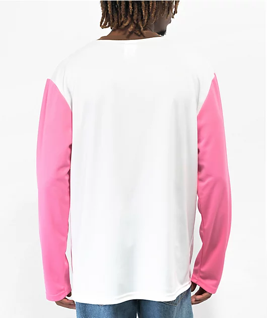 Salem7 Pink & White Hockey Jersey