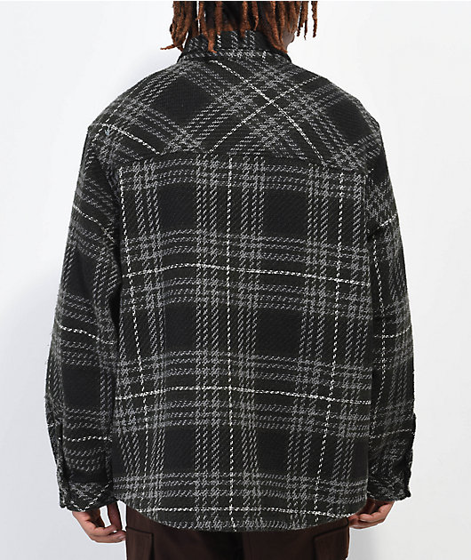 Empyre Eddy Black, Grey & Yellow Flannel Shirt