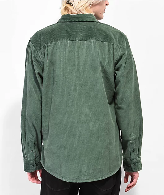 Obey Peter Green Woven Corduroy Long Sleeve T-Shirt