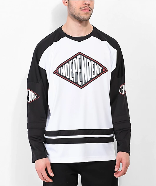 Independent Depth Summit Black & White Hockey Jersey