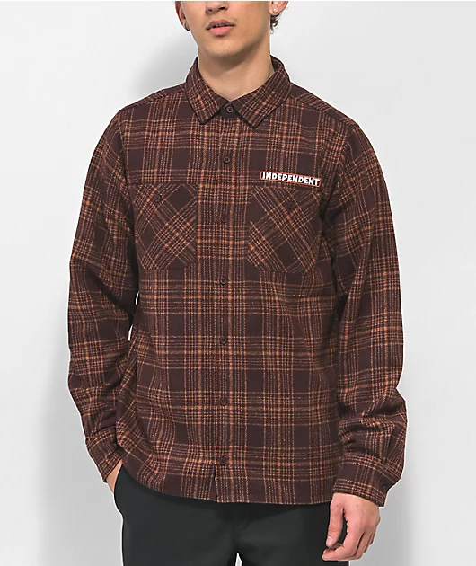 Independent Mesa Brown Flannel Shirt