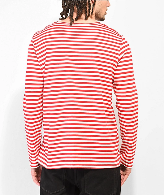 20688-above-the-norm-logo-red-white-stripe-long-sleeve-t-shirt-2.webp Above The Norm Logo Red & White Stripe Long Sleeve T-Shirt