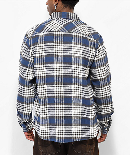 Brixton Bowery Blue Flannel Shirt