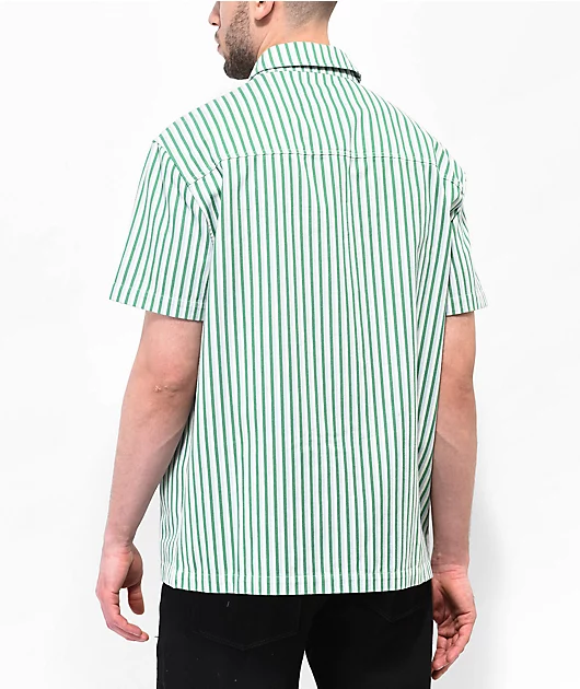 Empyre Glen Green Stripe Short Sleeve Shirt