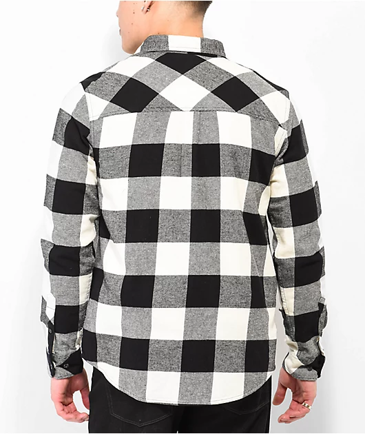 Dravus Travis Black & White Flannel Shirt