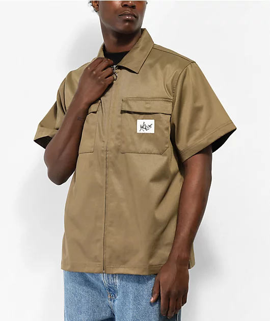 Welcome Nephilim Stone Short Sleeve Work Shirt