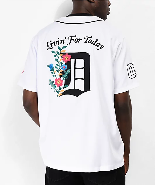 DGK Growth White Baseball Jersey
