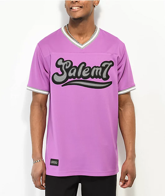 Salem7 Purple Baseball Jersey