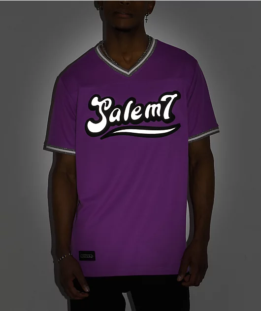 Salem7 Purple Baseball Jersey