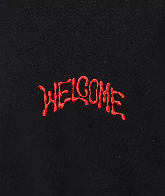 Welcome Droop Black T-Shirt