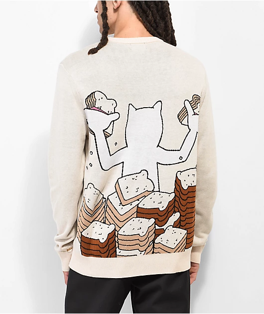 RIPNDIP Get Bread Natural Sweater