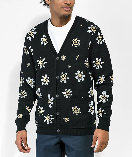 Vans Hilltop Black Cardigan Sweater