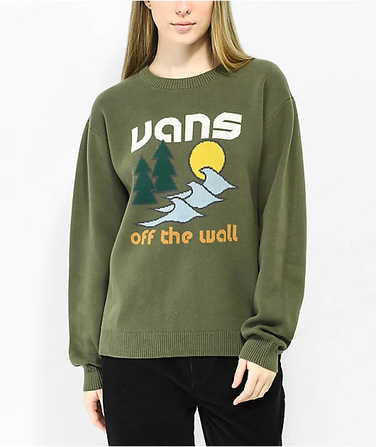 Vans Coastal Crew Green Sweater
