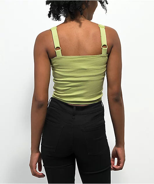 Ninth Hall Lyleson Sweet Pea Buckle Strap Tank Top