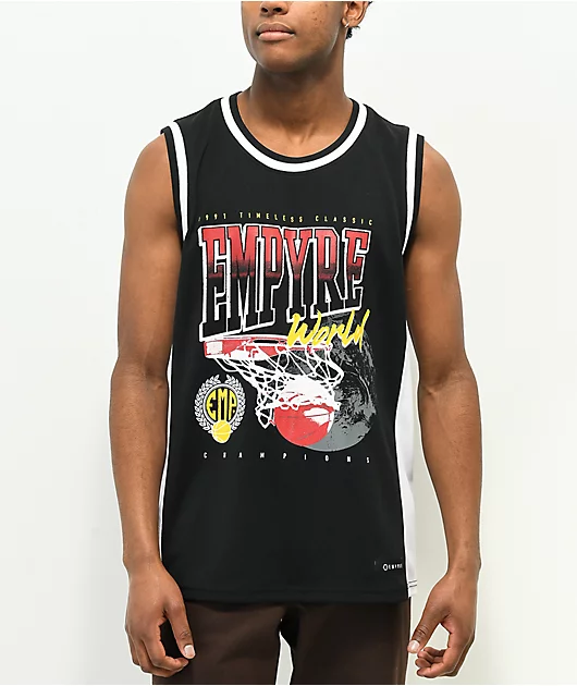 Empyre Free Throw Black & White Basketball Jersey