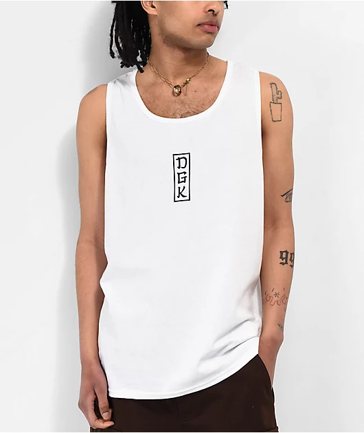 DGK Zen White Tank Top