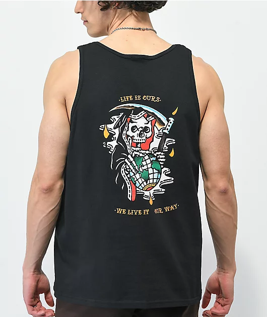 Dark Seas Take Over Black Tank Top