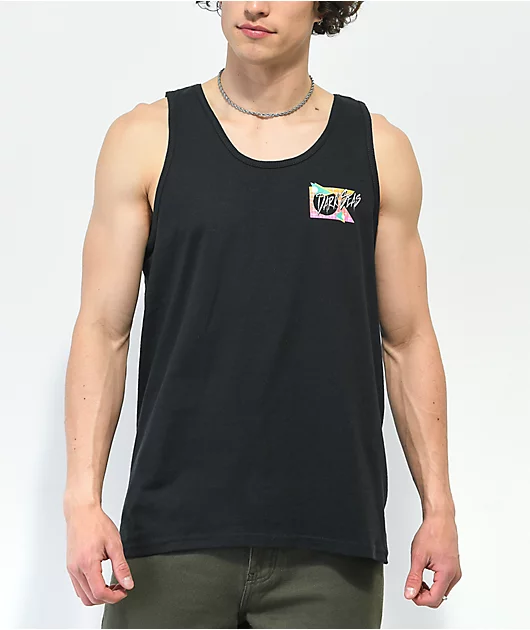 Dark Seas Wet N Wild Black Tank Top
