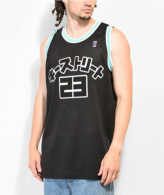 Key Street Black & Blue Basketball Jersey