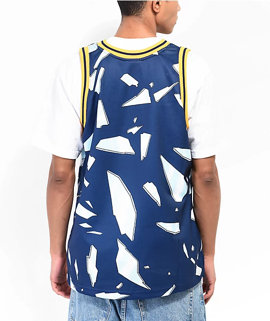 Mitchell & Ness x NBA Golden State Warriors Energy Blue Basketball Jersey