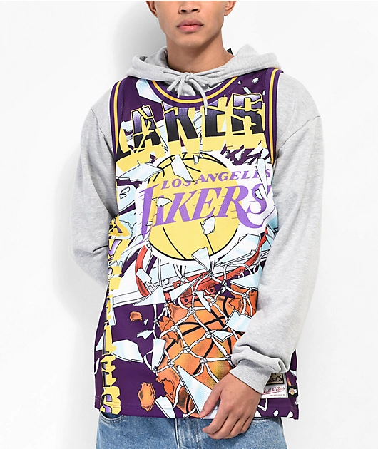 Mitchell & Ness x NBA Los Angeles Lakers Energy Purple Basketball Jersey