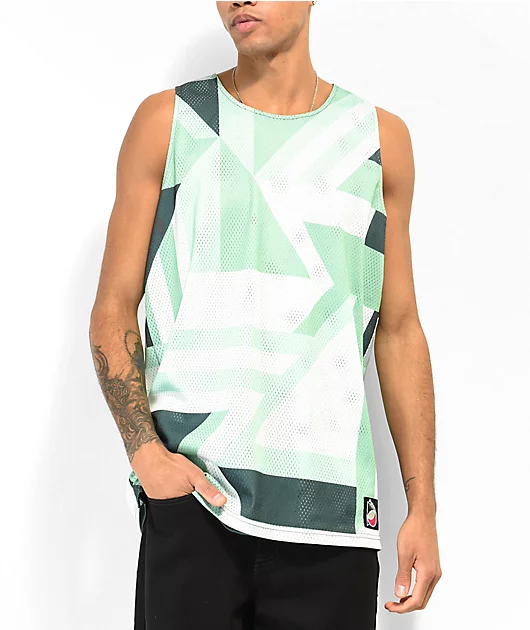 Paterson Challenger Green Reversible Basketball Jersey