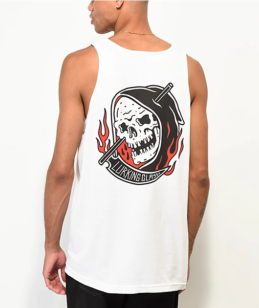 Lurking Class by Sketchy Tank Certain White Tank Top