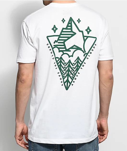 Dravus Peaks & Pines White T-Shirt