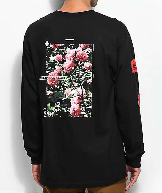 Empyre Vertigo Rose Black Long Sleeve T-Shirt