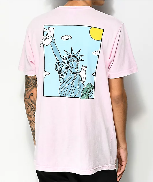 RIPNDIP Liberty Pink Mineral Wash T-Shirt