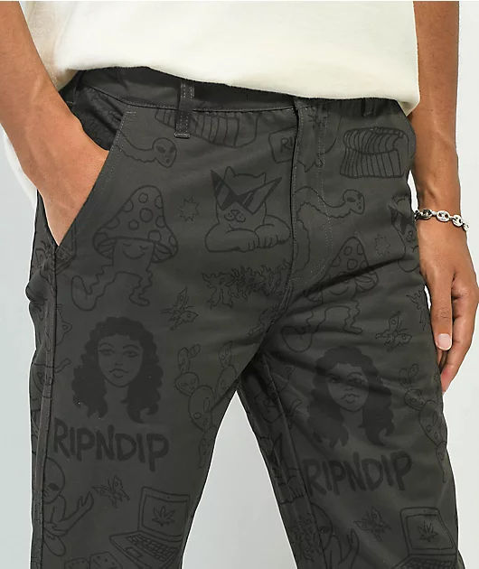 2261-ripndip-nerm-doodle-brown-chino-pants-4.webp RIPNDIP Nerm Doodle Brown Chino Pants