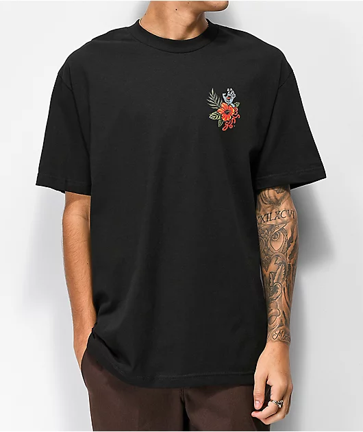 Santa Cruz Vacation Dot Black T-Shirt